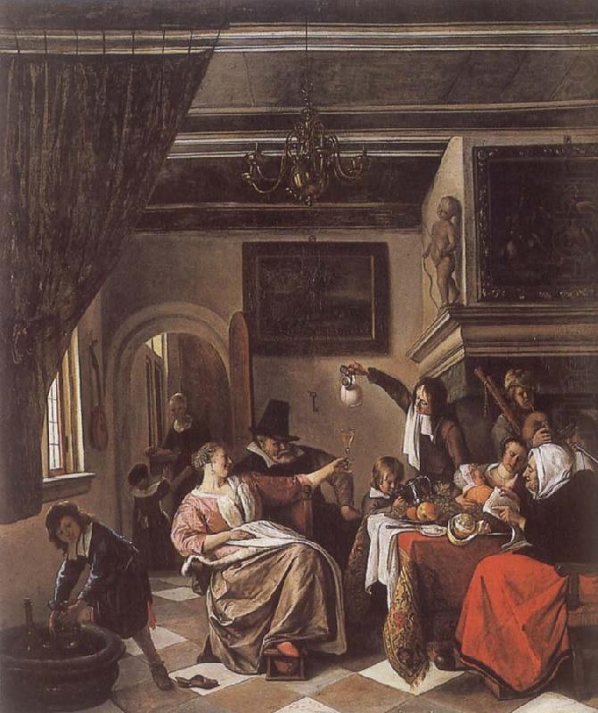 Jan Steen As the Old Sing,So twitter the Young oil painting picture